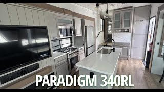 New Paradigm 340RL  rear living fifth wheel  tons of storage [upl. by Wang]