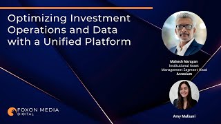 Optimizing Investment Operations and Data with a Unified Platform [upl. by Nirehtak]