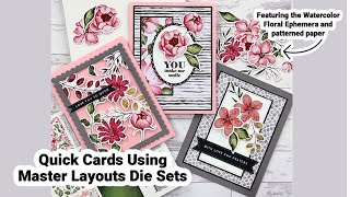 Quick Cards Using Master Layouts Die Sets [upl. by Vincents42]