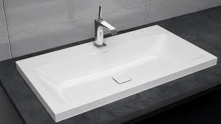 Countertop washbasin installation  EMERSO CONO CENTRO and SILENIO  KALDEWEI [upl. by Aihgn]