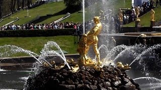 Peterhof fountains opening [upl. by Bricker]