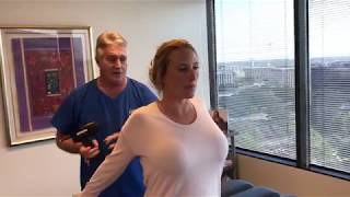 Houston Chiropractor Dr Gregory Johnson Adjusts Houstonian Woman Suffering From Lower Back Pain [upl. by Durand]