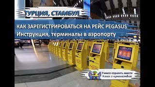 КАК ЗАРЕГИСТРИРОВАТЬСЯ НА РЕЙС PEGASUS  Инструкция терминал в аэропорту [upl. by Seumas]