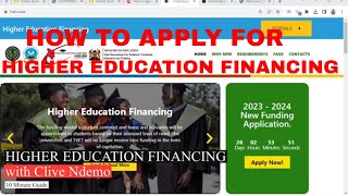 HOW TO APPLY FOR HIGHER EDUCATION FINANCING 202410 MIN GUIDE [upl. by Wendelina288]