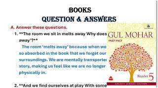 Books Poem by Eleanor Farjeon Question and Answers of class 5 Gulmohar Golden Jubilee edition [upl. by Joby]