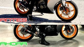 COMO BAJAR LA ALTURA DE UNA MOTO  HONDA CBR 125R [upl. by Madigan]