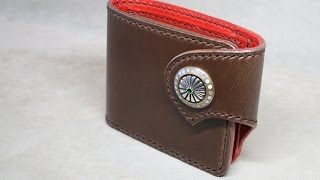 POSITIVE ショートウォレット 二つ折り財布 革製品 レザー プレゼント [upl. by Allayne]