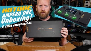 HOTONE Ampero ONE  Unboxing and first impressions  compact amp affordable mulitfx But is it good [upl. by Llenrep]