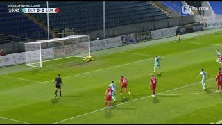 Anthony Moris saves Valery Gromyko penalty Belarus vs Luxembourg 11 Goals and Highlights [upl. by Sucramad]