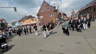 Schützenfest Korschenbroich 2024 Umzug nach Parade zum Zelt 🥁🥁🥁 [upl. by Aihsetel]