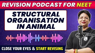 STRUCTURAL ORGANISATION IN ANIMALS in 32 Minutes  Quick Revision PODCAST  Class 11th  NEET [upl. by Hodgson]