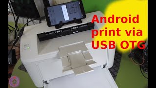 Android print via USB OTG HP LaserJet Pro M15a w M28a w [upl. by Sinegold]