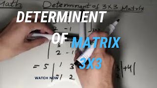 find determinant of matrix 2x2 find determinant of matrix 3x3  Math Physics Hub [upl. by Aicilaana]