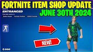 NEW ENTRANCED ICON EMOTE Fortnite Item Shop June 30th 2024 Fortnite Battle Royale [upl. by Hajidahk432]