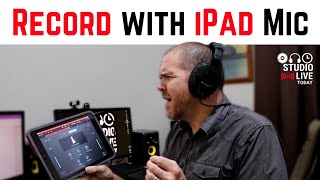 Using the BUILT IN mic to record in GarageBand iOS iPhoneiPad [upl. by Aniakudo]