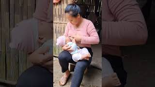 breastfeeding breastfeeding newbornfeeding baby breastfeeding shortvideo cute trending [upl. by Ward]