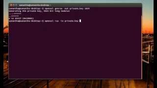 Ubuntu Linux  How to generate private and public key using OpenSSL [upl. by Llertnor]