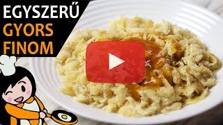 Grízes tészta  Recept Videók [upl. by Yroffej]