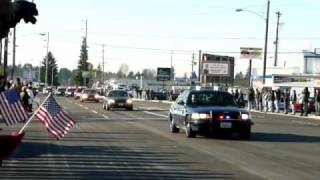 2009 December 8 Lakewood Police motorcade 007mov [upl. by Ecahc]