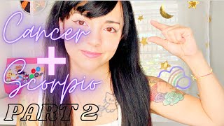 CANCER AND SCORPIO  PART 2  LOVE COMPATIBILITY  SCORPIO TRANSFORMATION🦀❤️🦂scorpio cancer [upl. by Iron]