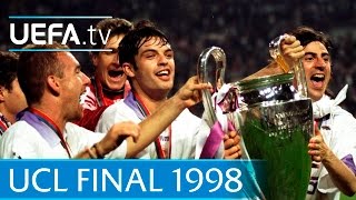 Real Madrid v Juventus 1998 UEFA Champions League final highlights [upl. by Smukler773]