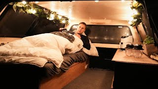 Rainy Night of Camping in my Custom Truck Bed Camper  Relaxing ASMR  Sounds of Camping [upl. by Clint]