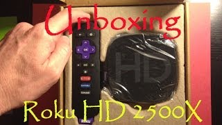 Unboxing Roku HD 2500X  Video Streaming Player [upl. by Gerry711]