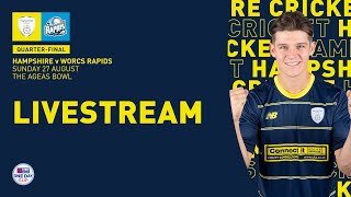 Live Stream Hampshire v Worcestershire Rapids  Metro Bank One Day Cup QuarterFinal [upl. by Hagep66]