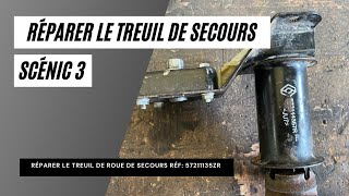 Réparer le treuil de roue de secours dun scénic 3 [upl. by Grimbal]