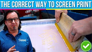 The Correct Way to Screen Print  A Complete Guide [upl. by Helene]