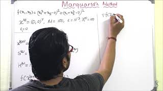 Lecture 49  Marquardts Method Example Problem  Multivariable Optimization [upl. by Salahcin]