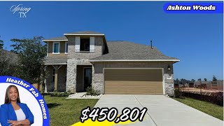 SPRING TEXAS New Construction Home Tour In a Fabulous Community 30 mins from downtown Houston [upl. by Nylirehc]