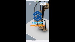 “Noob vs Pro in SketchUp Epic Edition Spiral Staircase🌀✨” 3dmodelling tutorial tutorialsketchup [upl. by Jodie]