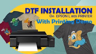 Pet FILM DTF PRINTING  Epson L805 A4 DTF Printing [upl. by Adella]