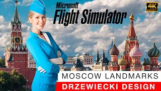 MSFS2020 DRZEWIECKI DESIGN MOSCOW LANDMARKS  WE LOVE VFR MOD [upl. by Laurinda479]