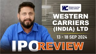 IPO Review  Western Carriers India Limited [upl. by Meilen]