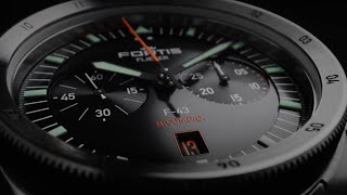 Fortis Flieger F43 Bicompax Watch [upl. by Ahsatel477]