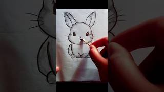 How to draw simple and easy drawing art drawing trending youtubeshorts shorts rabbit [upl. by Bruno996]