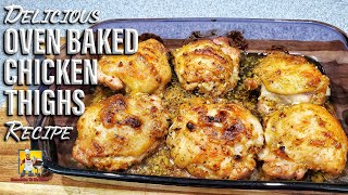 Oven Baked Chicken Thighs  Dinner Ideas [upl. by Adnof405]