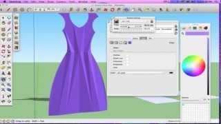 SketchUp Tutorial Creating Clothes with Follow Me Tool Move Tool and From Contours [upl. by Dame]