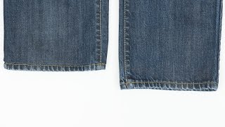 How to Hem Jeans While Keeping Original Hem [upl. by Enilada]