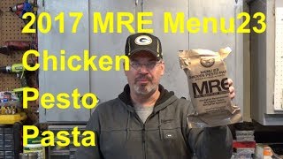 2017 US MRE Menu 23 Chicken Pesto Pasta [upl. by Eilra]