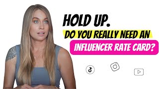 Influencer Rate Card  How To Create an Influencer Rate Card Template [upl. by Ahcarb]