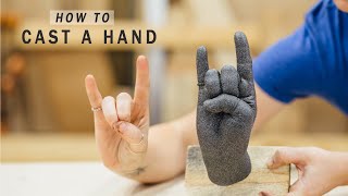 How to Mold and Cast Your Hand Lifecasting a Hand with Alginate and Plaster [upl. by Imorej82]