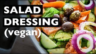 Vegan Salad Dressing recipe  EASY ITALIAN SALAD DRESSING [upl. by Nnylatsirk936]