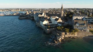 Roscoff Brittany France 4K Aerial views [upl. by Negam]