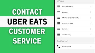 How To Contact Uber Eats Customer Service 2024 [upl. by Rieger]