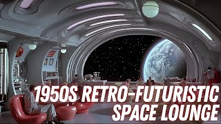 Exploring a 1950s RetroFuturistic Space Lounge  Midjourney amp Hailuo AI Video [upl. by Reivax]