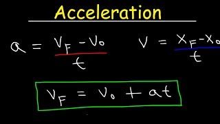 Physics  Acceleration amp Velocity  One Dimensional Motion [upl. by Sackville984]