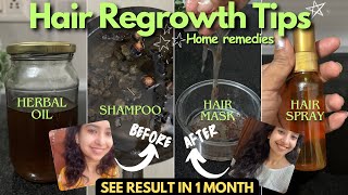 Hair Regrowth and Permanently Stop 🛑 your Hair Fall  Hair Fall Solution at Home  DIY [upl. by Crowell]